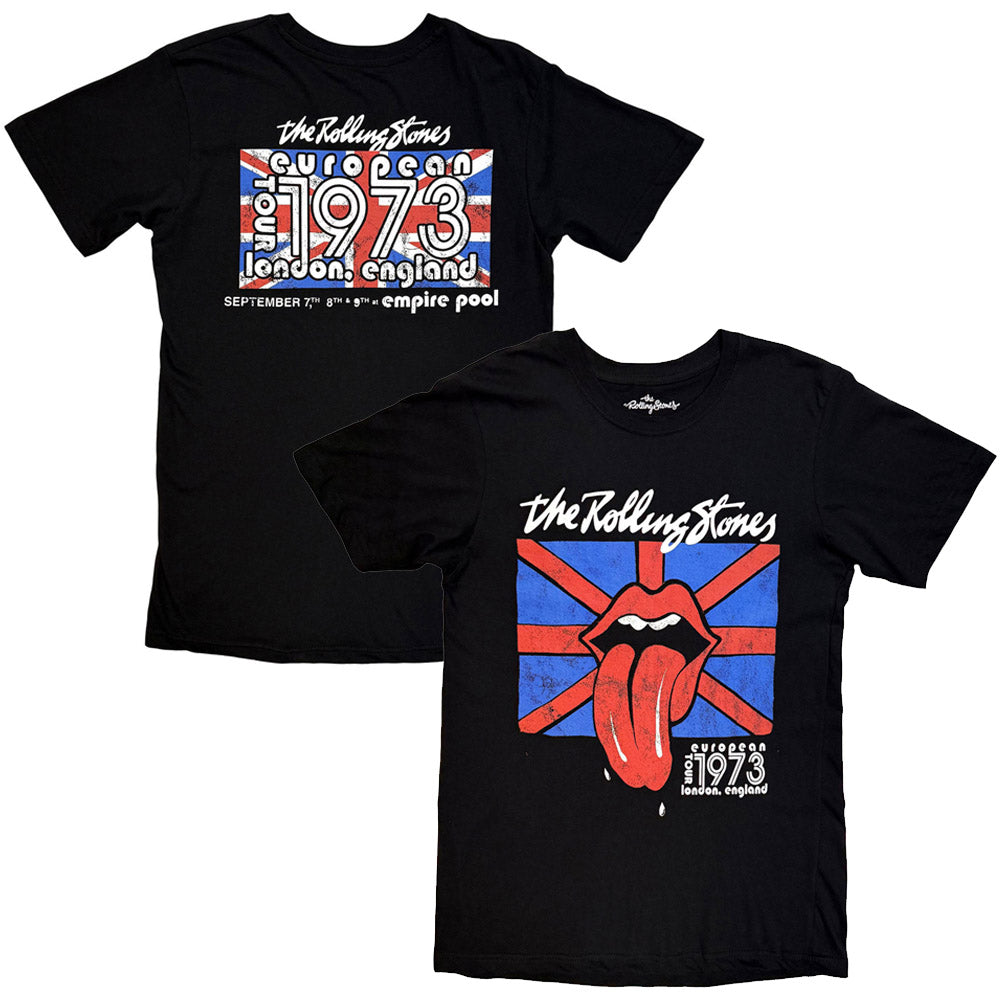 ROLLING STONES - (7月 新譜 記念 ) - London 1973 / バックプリントあり(復刻ツアーTシリーズ)